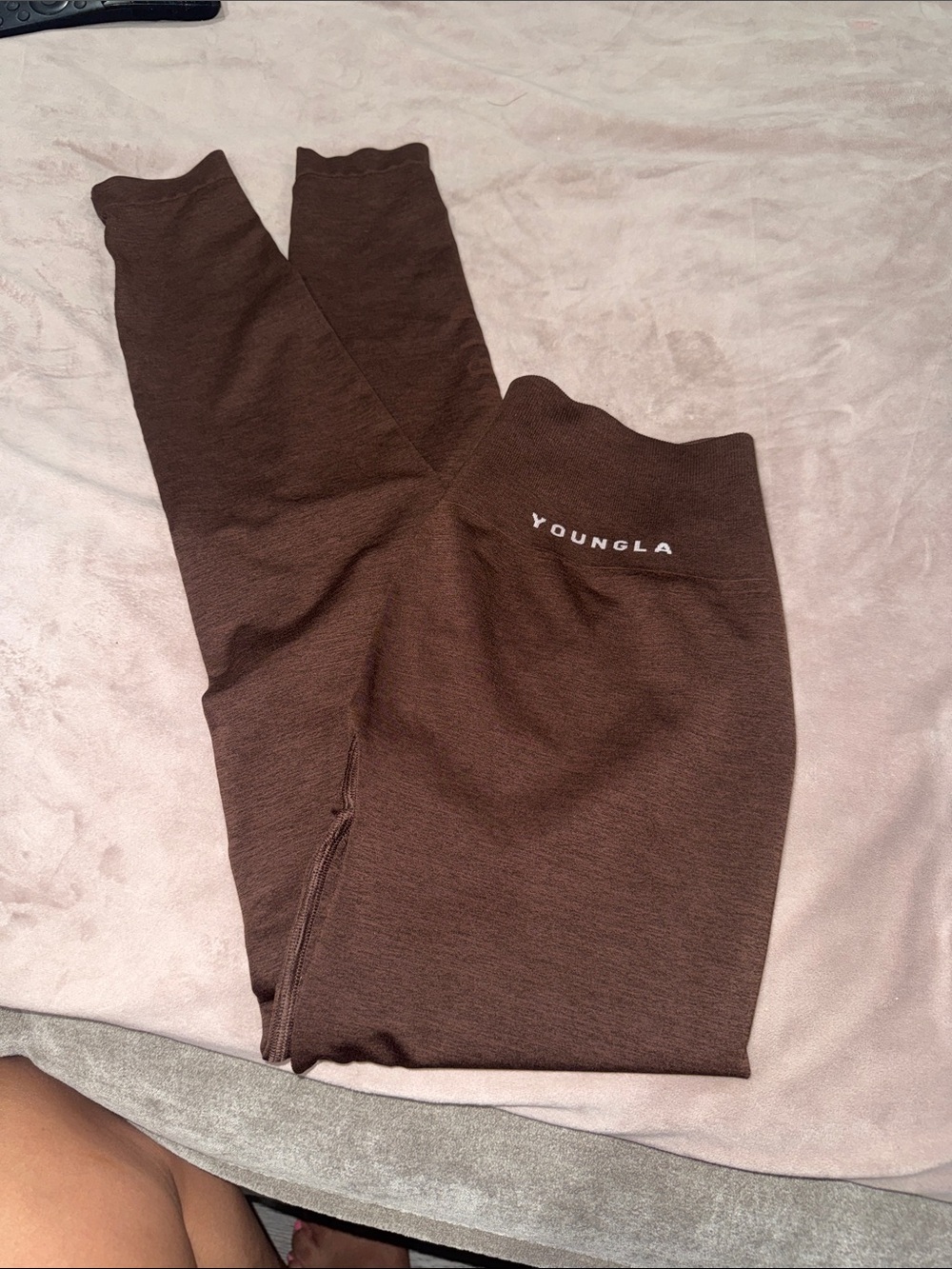 YoungLA Chocolate Brown High-Waist Leggings